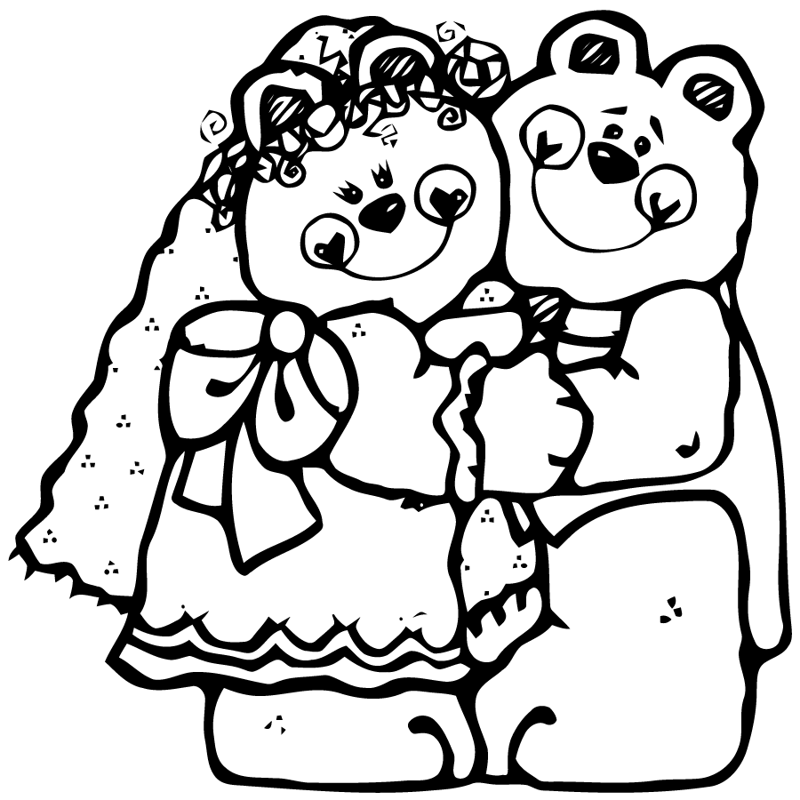 Malvorlage: Hochzeit (Feiertage und Feiern) #56052 - Kostenlose Malvorlagen zum Ausdrucken