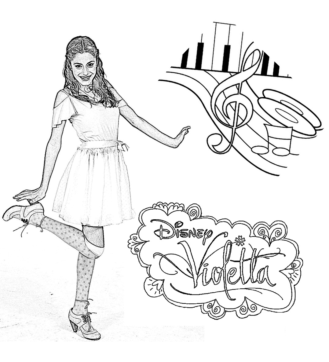 Malvorlage: Violetta (Fernsehshows) #170452 - Kostenlose Malvorlagen zum Ausdrucken