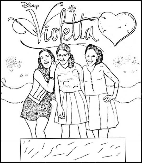 Malvorlage: Violetta (Fernsehshows) #170461 - Kostenlose Malvorlagen zum Ausdrucken