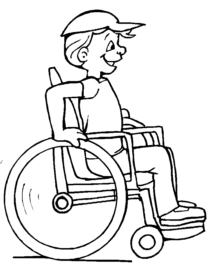Malvorlage: Behinderte (Figuren) #98407 - Kostenlose Malvorlagen zum Ausdrucken
