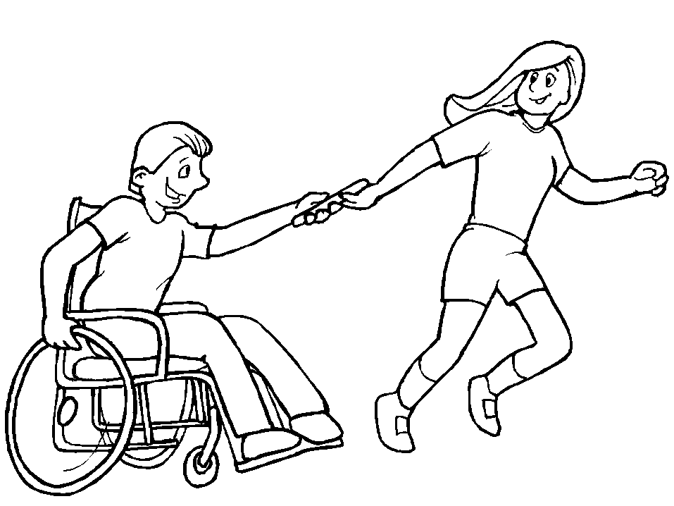 Malvorlage: Behinderte (Figuren) #98409 - Kostenlose Malvorlagen zum Ausdrucken