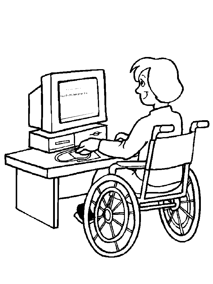 Malvorlage: Behinderte (Figuren) #98420 - Kostenlose Malvorlagen zum Ausdrucken