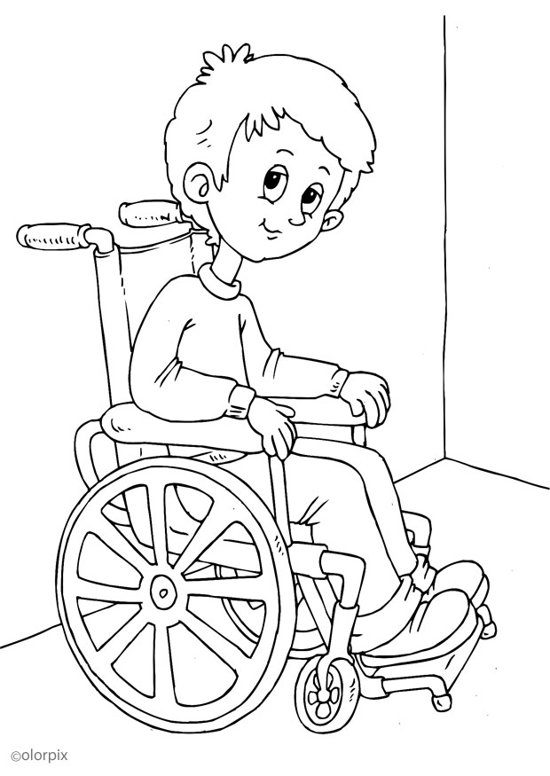Malvorlage: Behinderte (Figuren) #98445 - Kostenlose Malvorlagen zum Ausdrucken