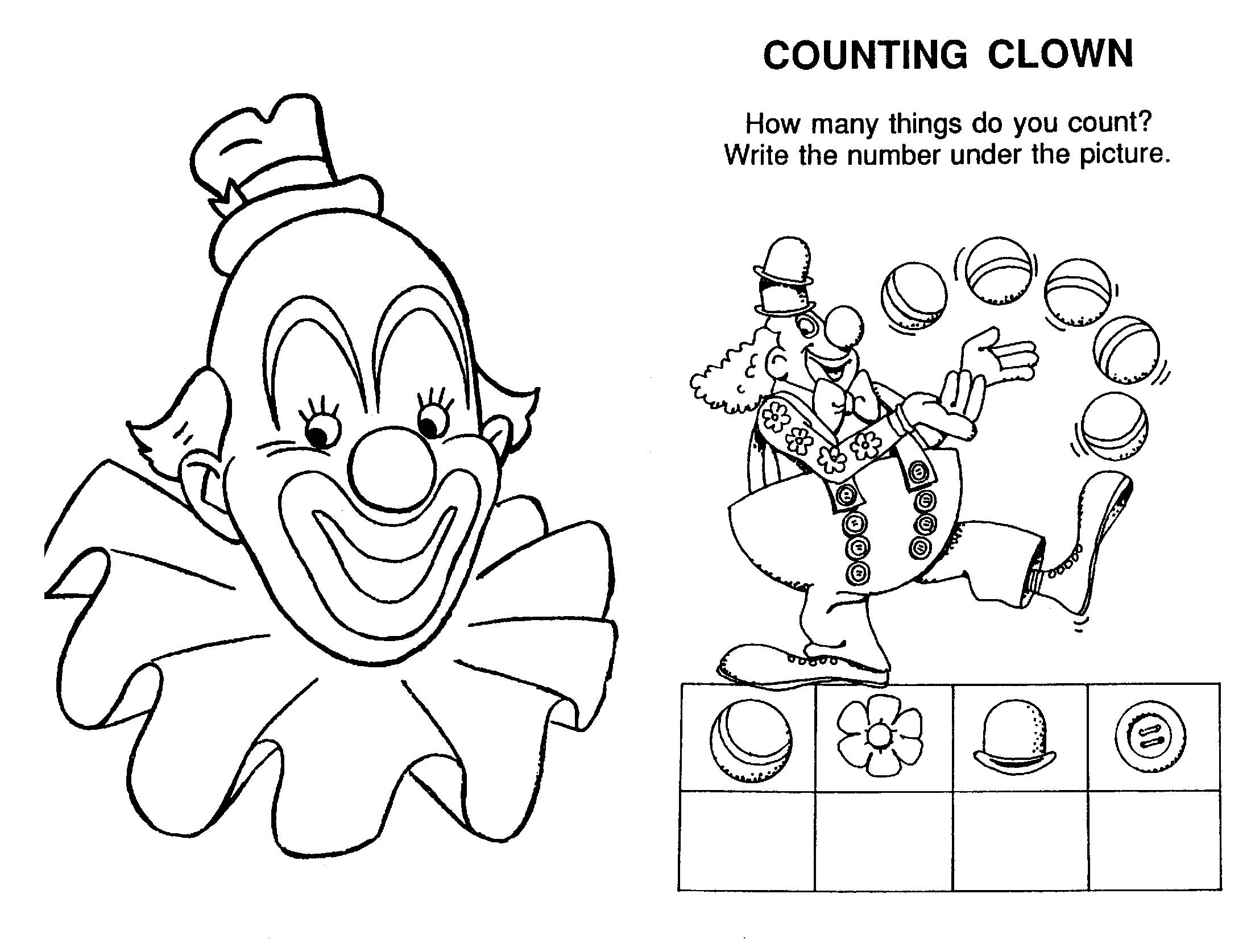 Malvorlage: Clown (Figuren) #91064 - Kostenlose Malvorlagen zum Ausdrucken