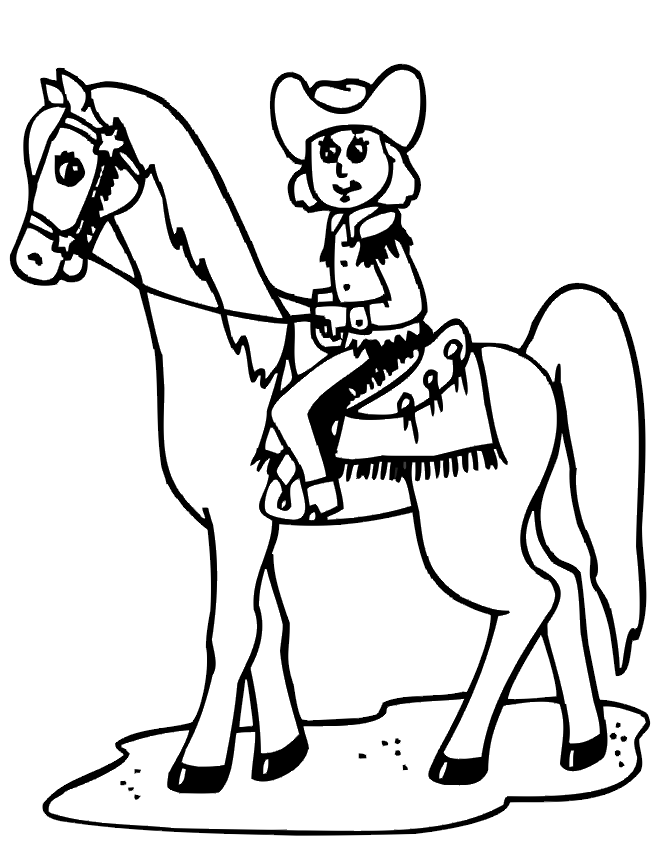 Malvorlage: Cowboy (Figuren) #91420 - Kostenlose Malvorlagen zum Ausdrucken