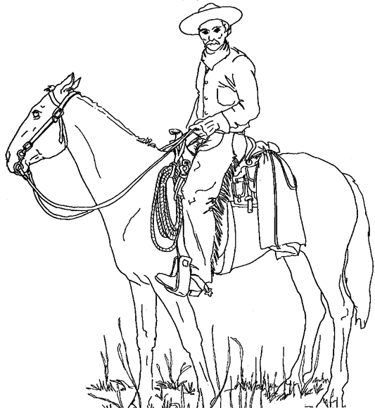 Malvorlage: Cowboy (Figuren) #91465 - Kostenlose Malvorlagen zum Ausdrucken