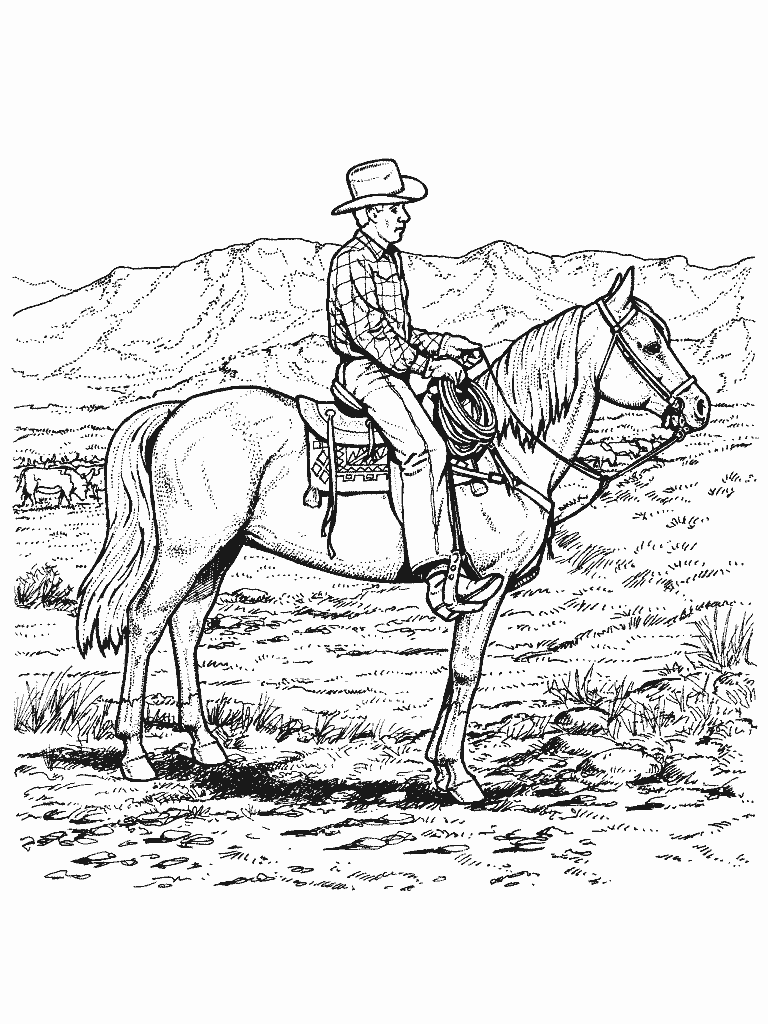 Malvorlage: Cowboy (Figuren) #91518 - Kostenlose Malvorlagen zum Ausdrucken