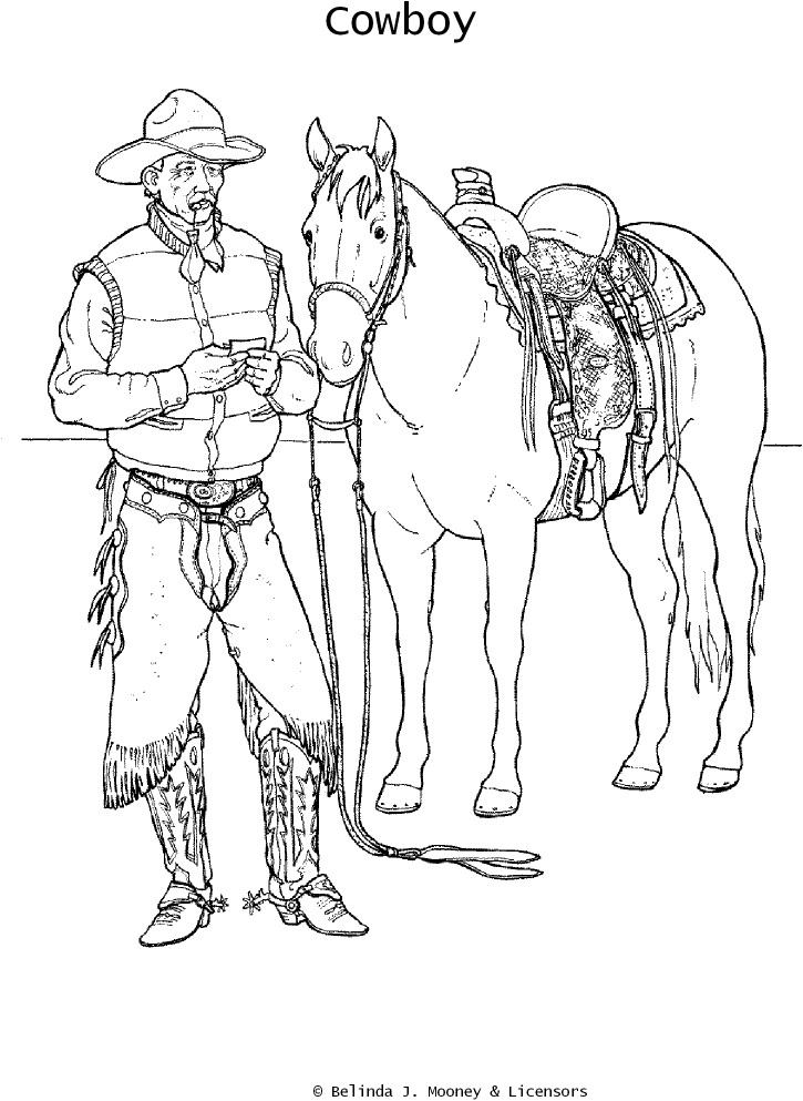 Malvorlage: Cowboy (Figuren) #91539 - Kostenlose Malvorlagen zum Ausdrucken