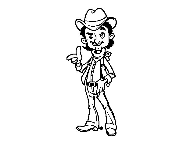 Malvorlage: Cowboy (Figuren) #91562 - Kostenlose Malvorlagen zum Ausdrucken