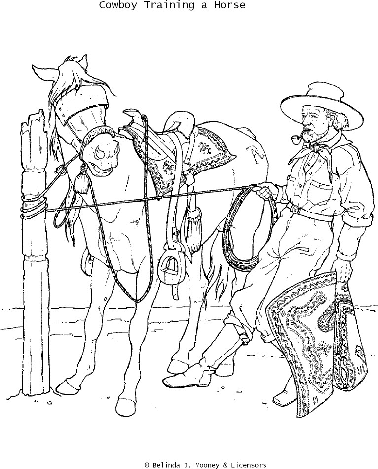 Malvorlage: Cowboy (Figuren) #91596 - Kostenlose Malvorlagen zum Ausdrucken