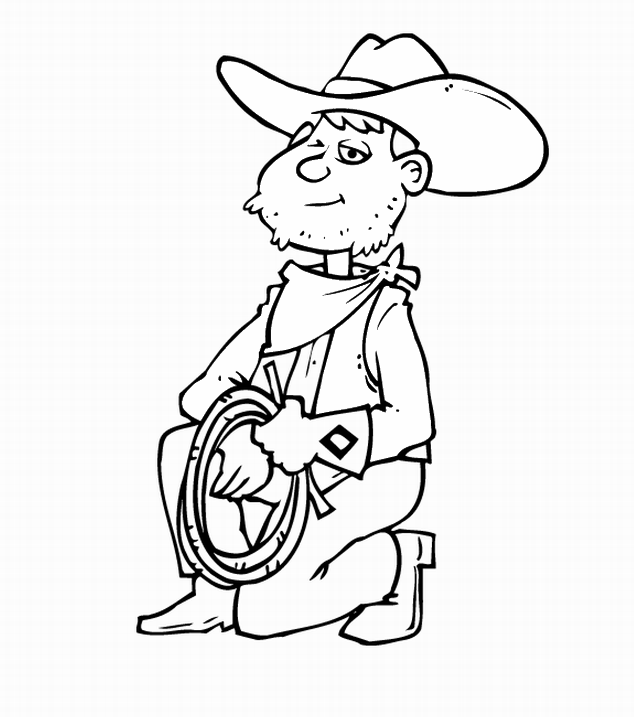 Malvorlage: Cowboy (Figuren) #91652 - Kostenlose Malvorlagen zum Ausdrucken