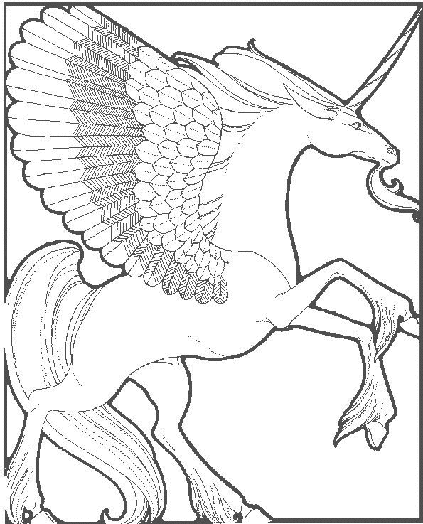 Malvorlage: Einhorn (Figuren) #19499 - Kostenlose Malvorlagen zum Ausdrucken