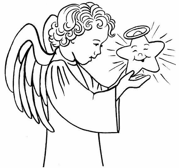 Malvorlage: Engel (Figuren) #86312 - Kostenlose Malvorlagen zum Ausdrucken