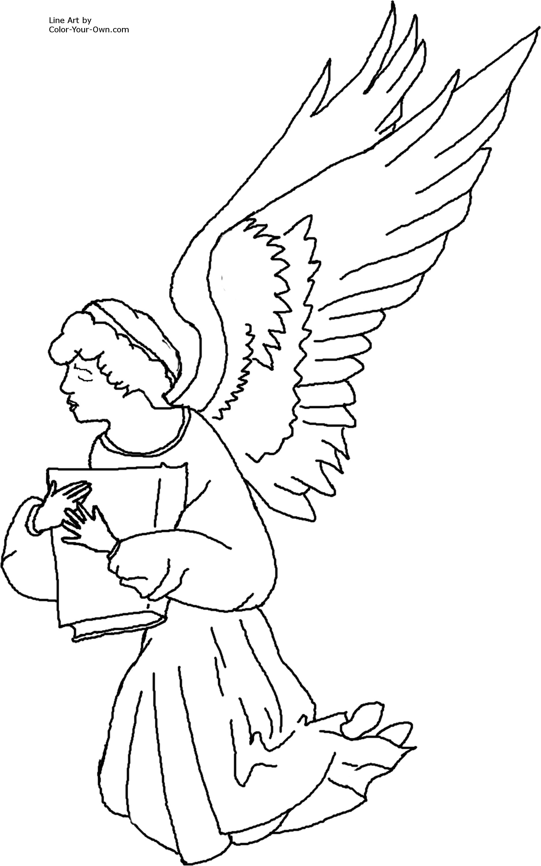 Malvorlage: Engel (Figuren) #86327 - Kostenlose Malvorlagen zum Ausdrucken