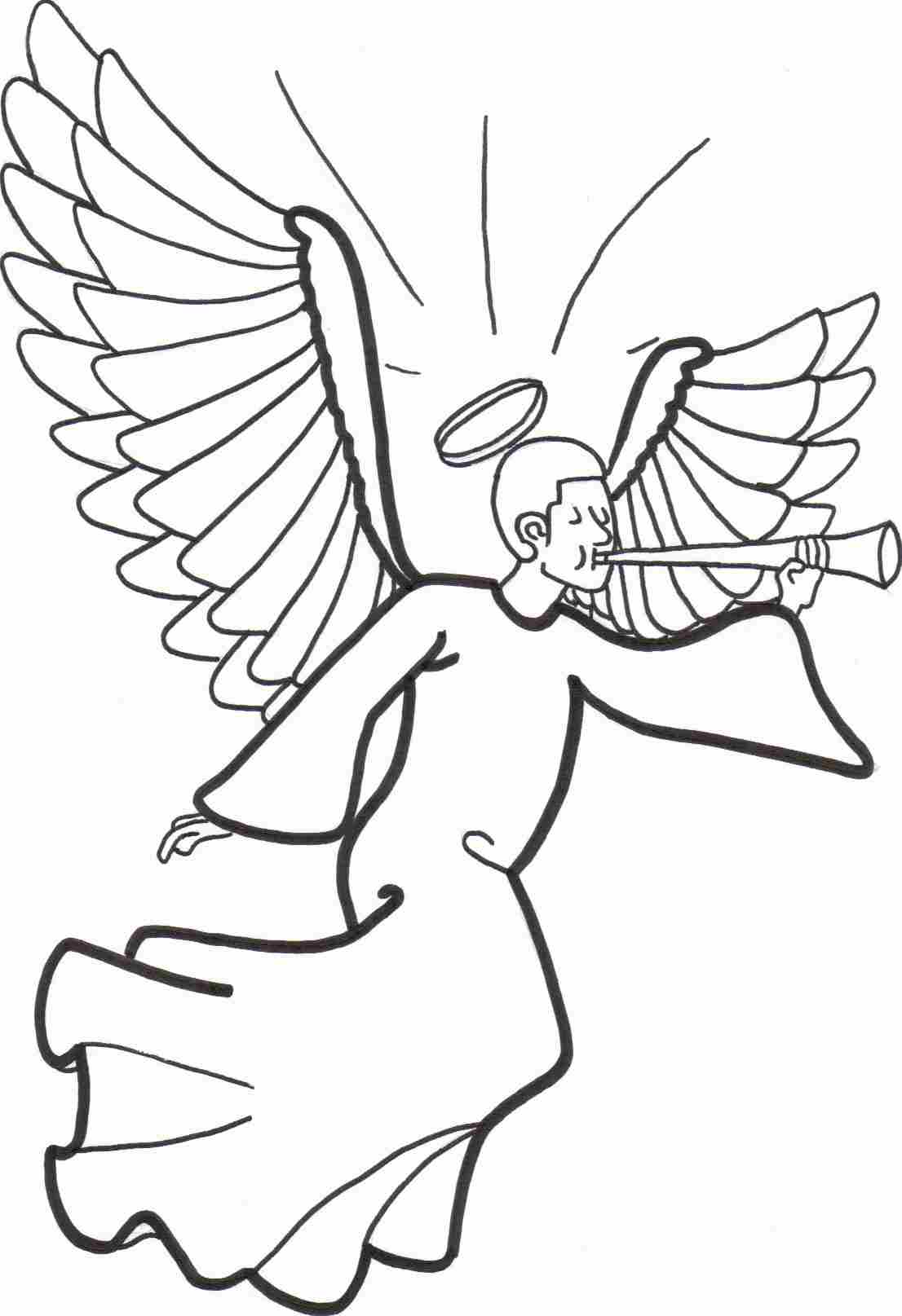 Malvorlage: Engel (Figuren) #86328 - Kostenlose Malvorlagen zum Ausdrucken
