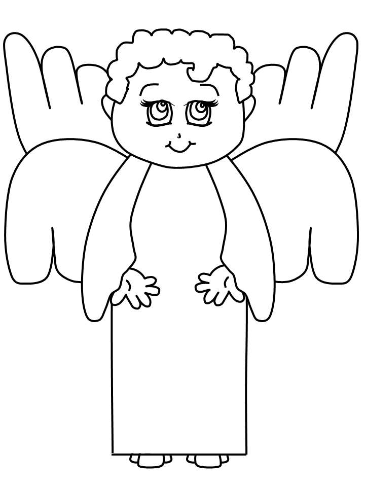 Malvorlage: Engel (Figuren) #86513 - Kostenlose Malvorlagen zum Ausdrucken