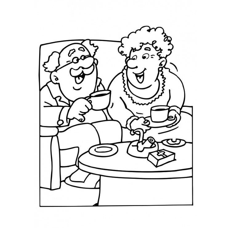Malvorlage: Großeltern (Figuren) #150655 - Kostenlose Malvorlagen zum Ausdrucken