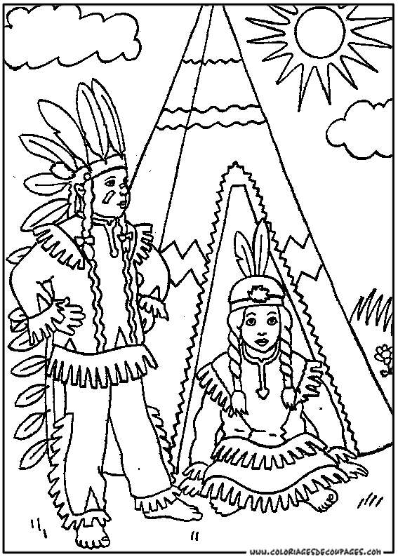 Malvorlage: Indianer (Figuren) #149002 - Kostenlose Malvorlagen zum Ausdrucken