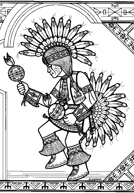 Malvorlage: Indianer (Figuren) #149011 - Kostenlose Malvorlagen zum Ausdrucken