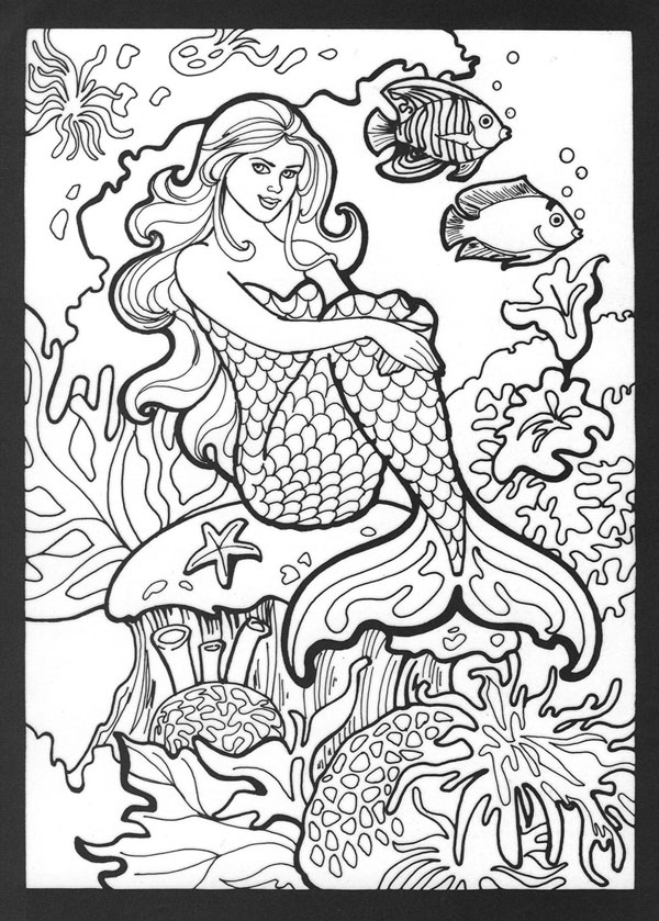 Malvorlage: Meerjungfrau (Figuren) #147179 - Kostenlose Malvorlagen zum Ausdrucken