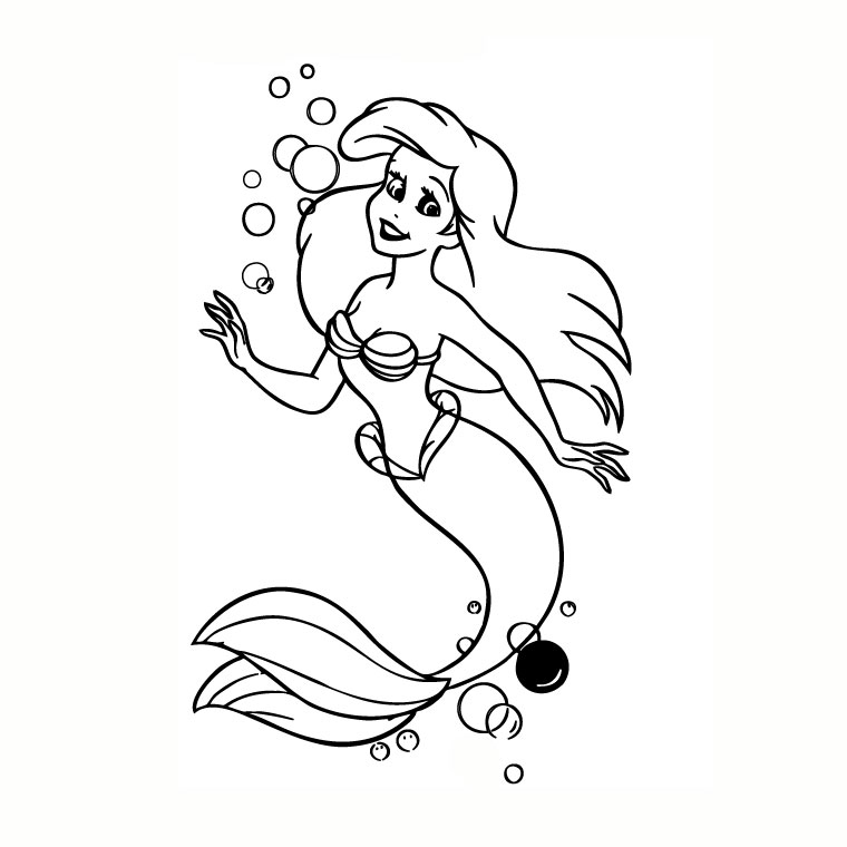 Malvorlage: Meerjungfrau (Figuren) #147198 - Kostenlose Malvorlagen zum Ausdrucken