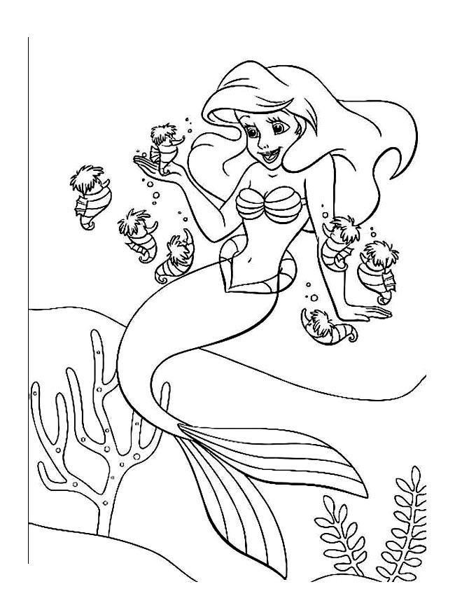 Malvorlage: Meerjungfrau (Figuren) #147288 - Kostenlose Malvorlagen zum Ausdrucken