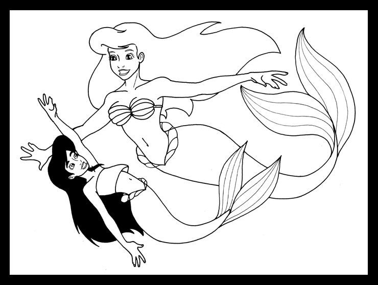 Malvorlage: Meerjungfrau (Figuren) #147393 - Kostenlose Malvorlagen zum Ausdrucken