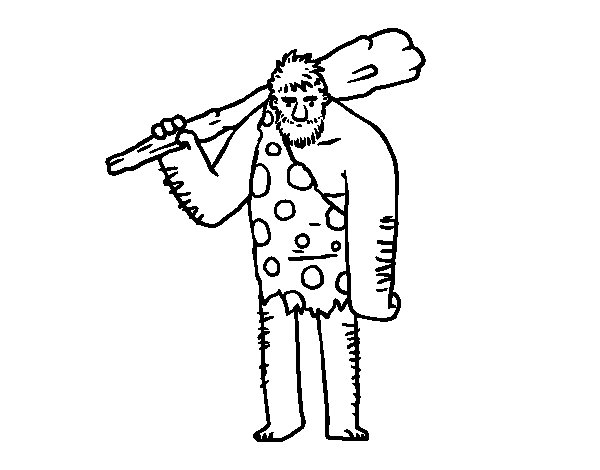 Malvorlage: Prähistorischer Mensch (Figuren) #150201 - Kostenlose Malvorlagen zum Ausdrucken