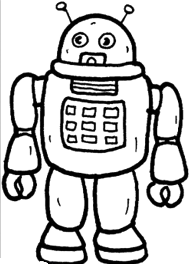 Malvorlage: Roboter (Figuren) #106572 - Kostenlose Malvorlagen zum Ausdrucken