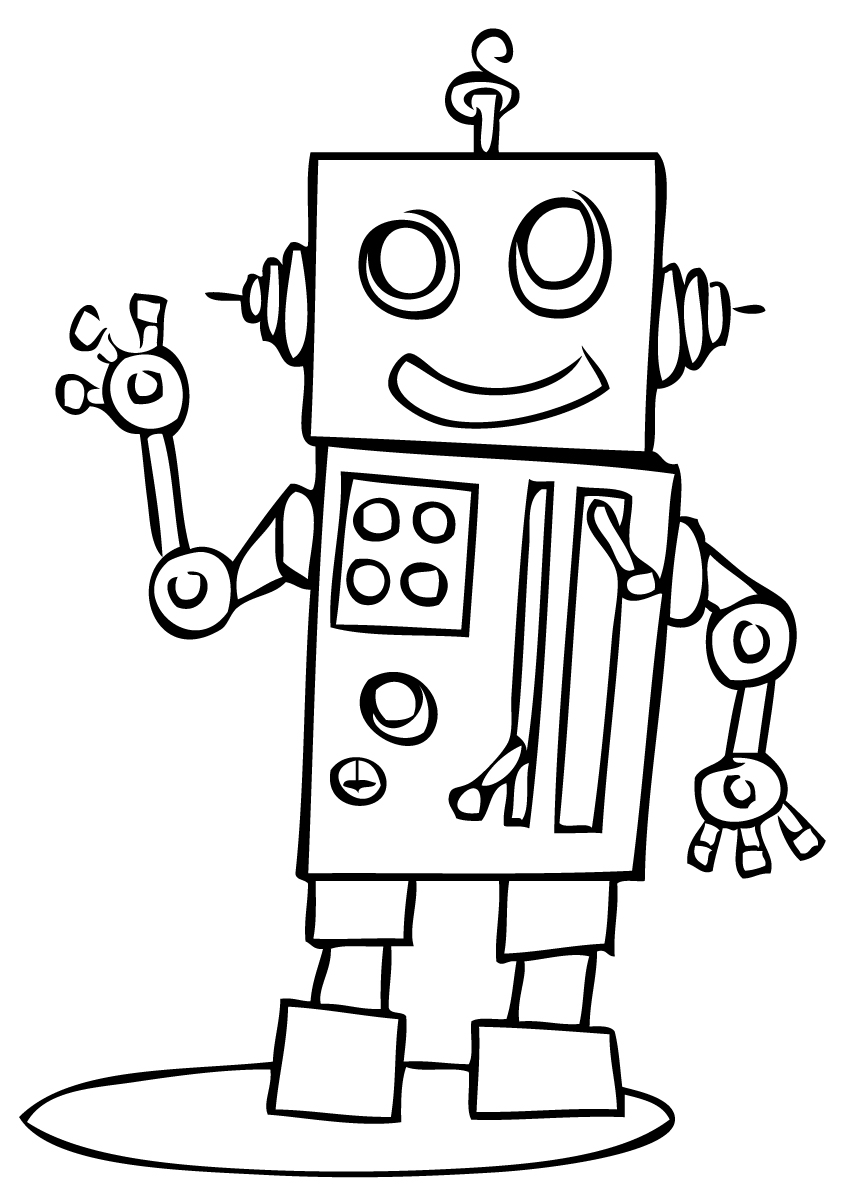 Malvorlage: Roboter (Figuren) #106574 - Kostenlose Malvorlagen zum Ausdrucken