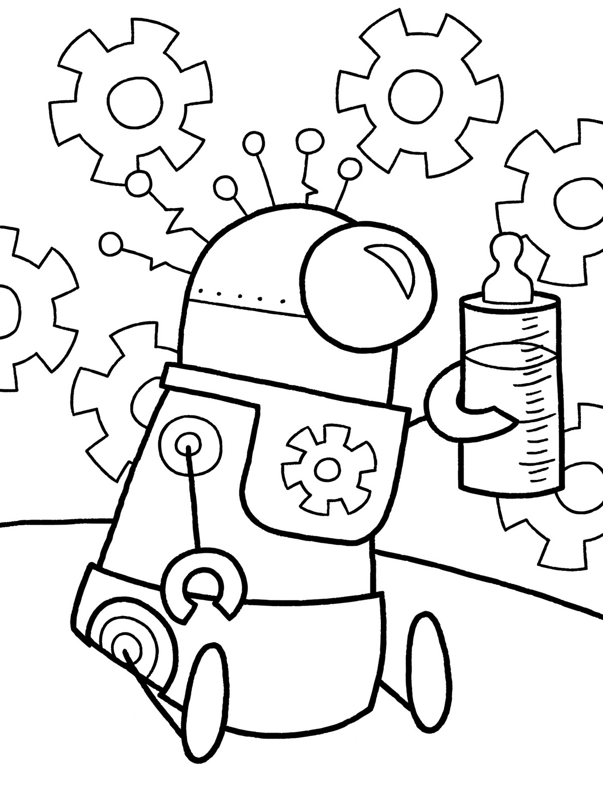Malvorlage: Roboter (Figuren) #106635 - Kostenlose Malvorlagen zum Ausdrucken