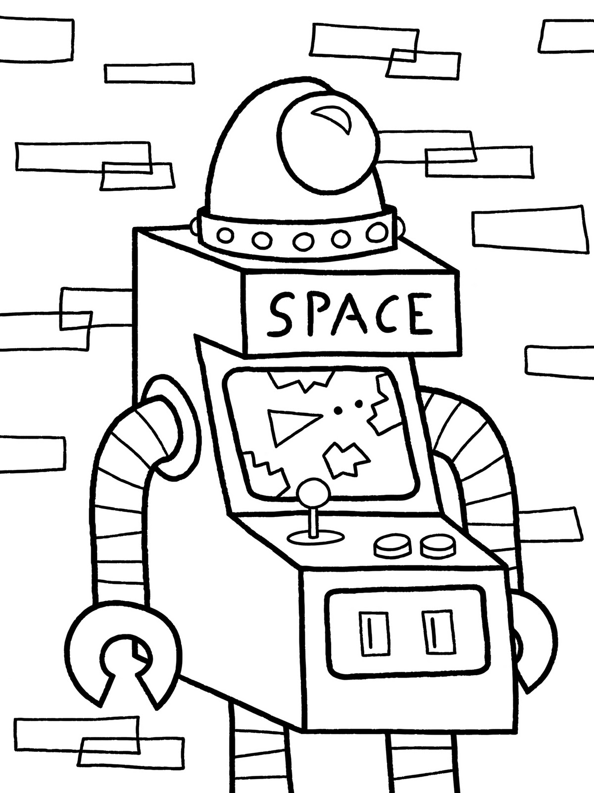 Malvorlage: Roboter (Figuren) #106643 - Kostenlose Malvorlagen zum Ausdrucken