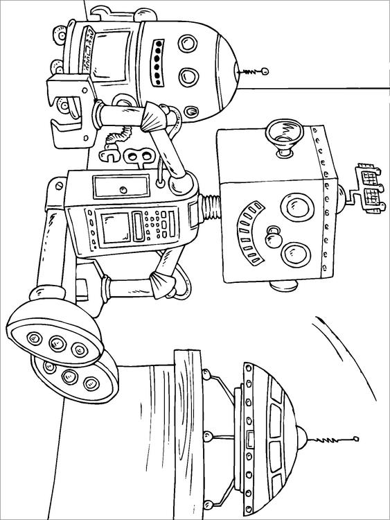 Malvorlage: Roboter (Figuren) #106874 - Kostenlose Malvorlagen zum Ausdrucken