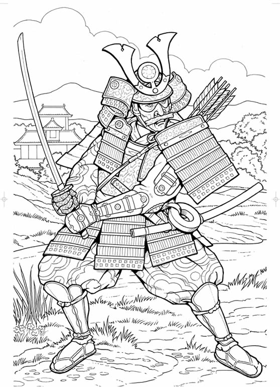 Malvorlage: Samurai (Figuren) #107263 - Kostenlose Malvorlagen zum Ausdrucken