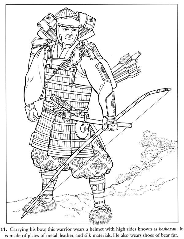 Malvorlage: Samurai (Figuren) #107268 - Kostenlose Malvorlagen zum Ausdrucken