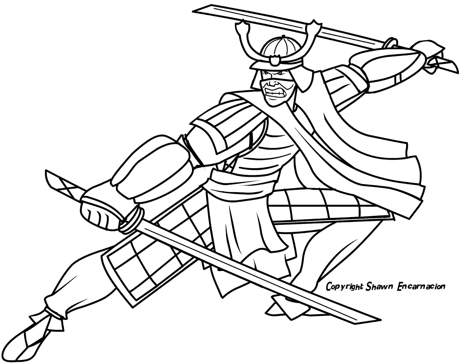 Malvorlage: Samurai (Figuren) #107280 - Kostenlose Malvorlagen zum Ausdrucken