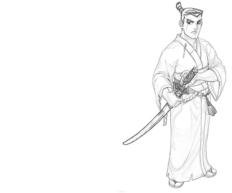 Malvorlage: Samurai (Figuren) #107298 - Kostenlose Malvorlagen zum Ausdrucken