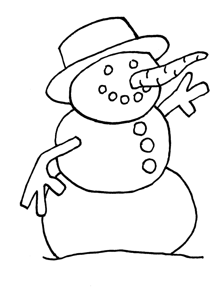 Malvorlage: Schneemann (Figuren) #89159 - Kostenlose Malvorlagen zum Ausdrucken