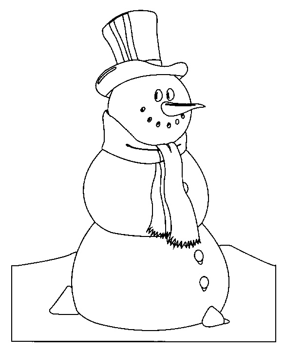 Malvorlage: Schneemann (Figuren) #89165 - Kostenlose Malvorlagen zum Ausdrucken