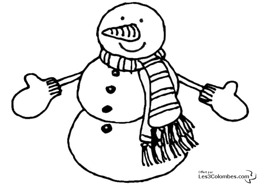 Malvorlage: Schneemann (Figuren) #89171 - Kostenlose Malvorlagen zum Ausdrucken