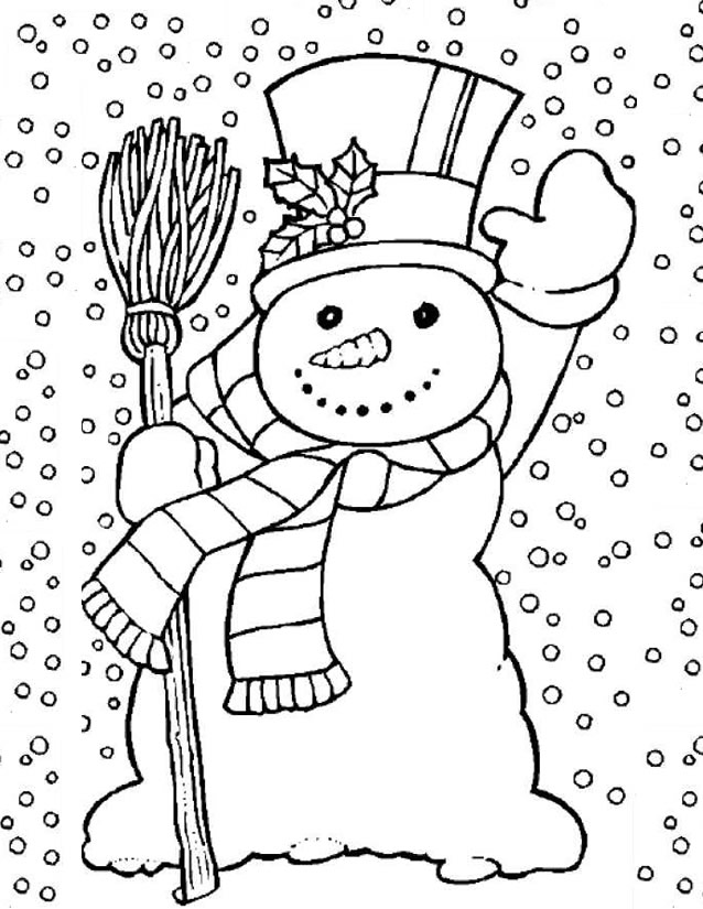 Malvorlage: Schneemann (Figuren) #89184 - Kostenlose Malvorlagen zum Ausdrucken