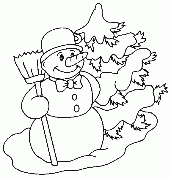 Malvorlage: Schneemann (Figuren) #89192 - Kostenlose Malvorlagen zum Ausdrucken