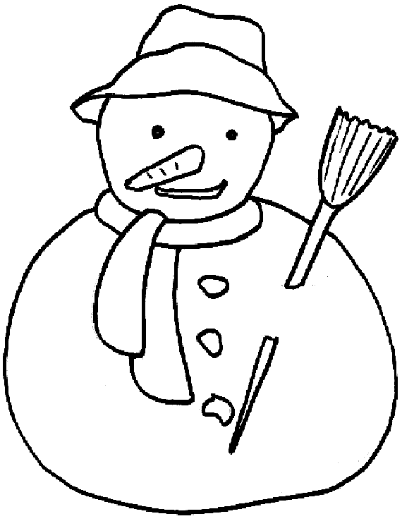 Malvorlage: Schneemann (Figuren) #89218 - Kostenlose Malvorlagen zum Ausdrucken