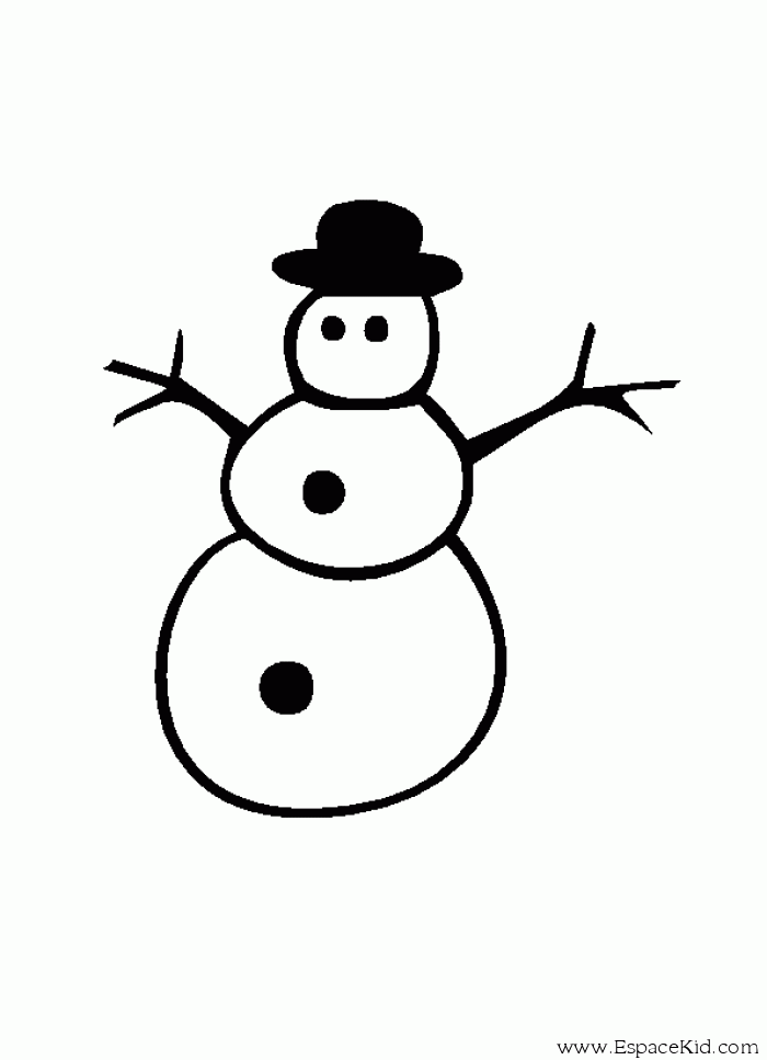 Malvorlage: Schneemann (Figuren) #89284 - Kostenlose Malvorlagen zum Ausdrucken