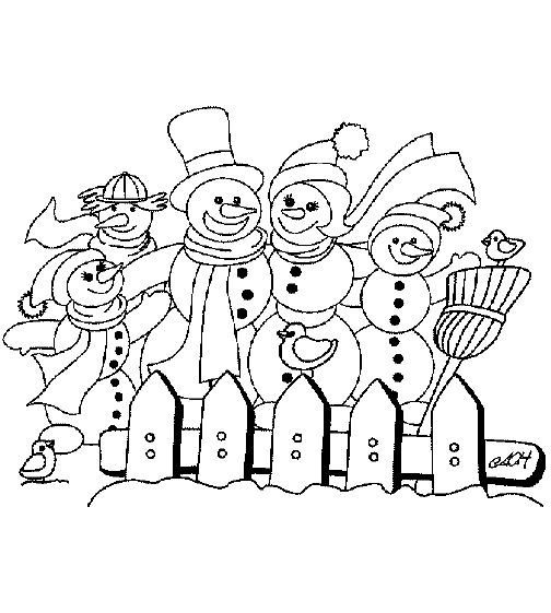 Malvorlage: Schneemann (Figuren) #89320 - Kostenlose Malvorlagen zum Ausdrucken