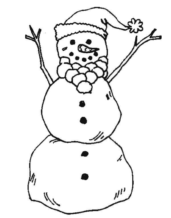 Malvorlage: Schneemann (Figuren) #89321 - Kostenlose Malvorlagen zum Ausdrucken