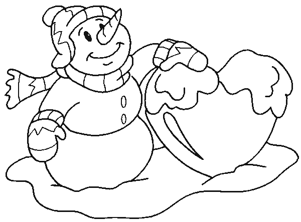 Malvorlage: Schneemann (Figuren) #89333 - Kostenlose Malvorlagen zum Ausdrucken