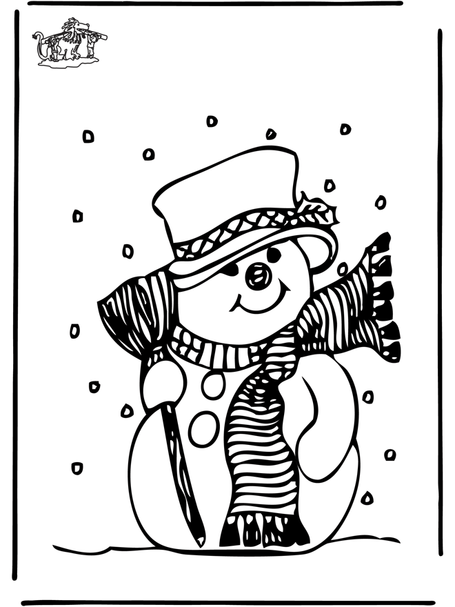 Malvorlage: Schneemann (Figuren) #89357 - Kostenlose Malvorlagen zum Ausdrucken