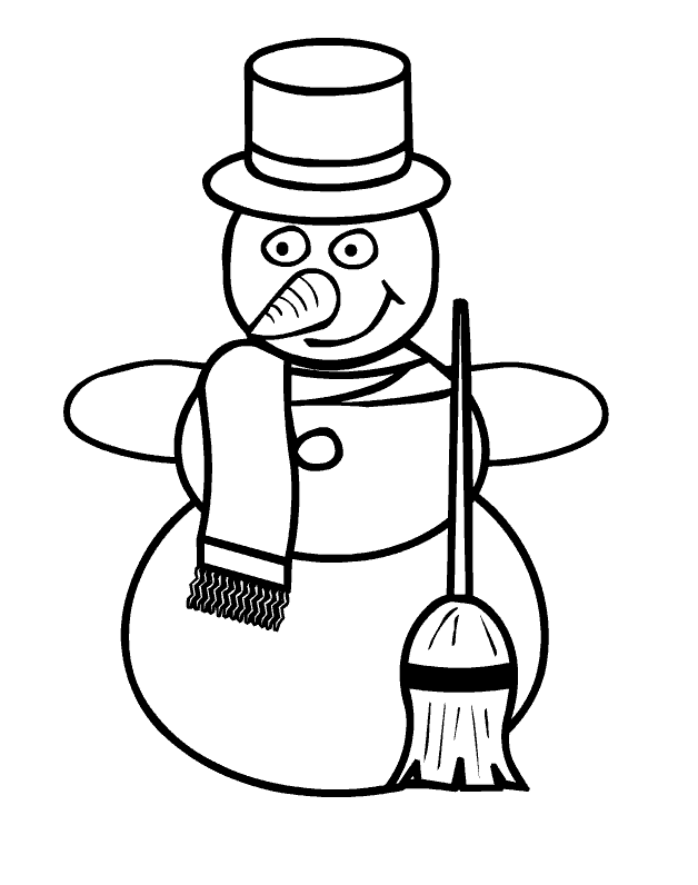 Malvorlage: Schneemann (Figuren) #89362 - Kostenlose Malvorlagen zum Ausdrucken