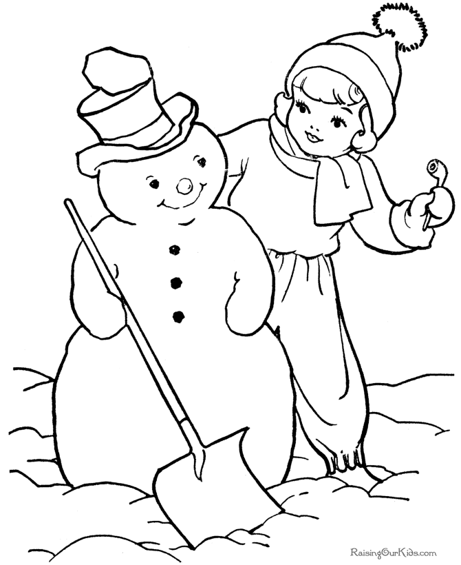 Malvorlage: Schneemann (Figuren) #89370 - Kostenlose Malvorlagen zum Ausdrucken